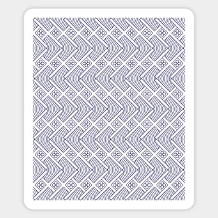 X overlap pattern in Japanese traditional pattern style Sticker